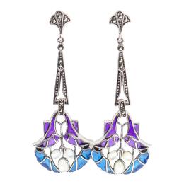 307 - PENDIENTES LARGOS CON ESMALTES
