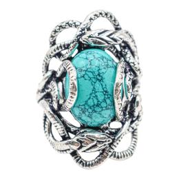 74 - ANILLO DE SERPIENTES Y TURQUENITA