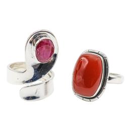200 - DOS ANILLOS DE PLATA