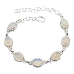 358 - PULSERA DE PLATA CON ÓPALOS