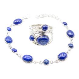 125 - ANILLO Y PULSERA CON LAPISLÁZULI