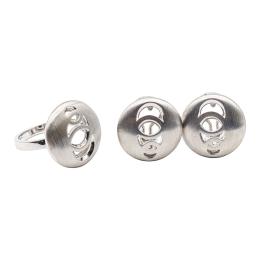 336 - PENDIENTES Y ANILLO DE DISEÑO