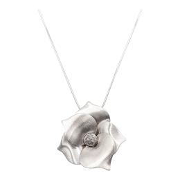 171 - COLGANTE FLOR CON DIAMANTES