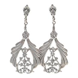 316 - PENDIENTES LARGOS DE PLATA
