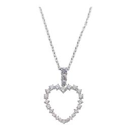 156 - COLGANTE CORAZÓN DE PLATA