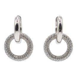 268 - PENDIENTES ARGOLLAS CON CIRCONITAS