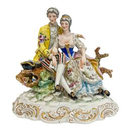 508 - FIGURA EN PORCELANA ALEMANA DE MEDIADOS DEL S.XX