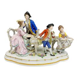 509 - FIGURA EN PORCELANA ALEMANA DE MEDIADOS DEL S.XX