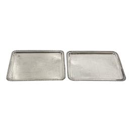 143 - DOS BANDEJAS DE PLATA DEL PRIMER TERCIO DE S. XX 