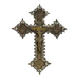 819 - CRUCIFIJO COLGANTE DE MEDIADOS DEL S.XX