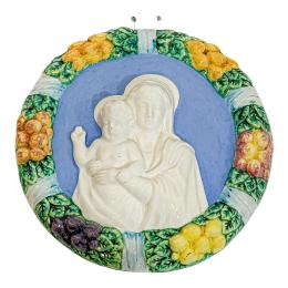 998 - MEDALLÓN EN PORCELANA ITALIANA DE MEDIADOS DEL S.XX