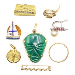 139 - LOTE DE PIEZAS DE JOYERÍA DE ORO