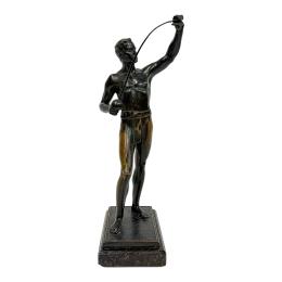 953 - FIGURA DE BRONCE ART DECO DEL PRIMER TERCIO DE S. XX