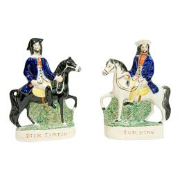 542 - PAREJA DE FIGURAS STAFFORD DEL PRIMER TERCIO DE S. XX 