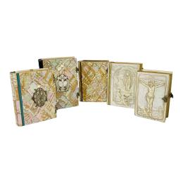 190 - COLECCIÓN DE CINCO MISALES DEL ÚLTIMO CUARTO DE SIGLO XIX