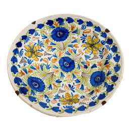 554 - PLATO DE PORCELANA VALENCIANA DE FINALES DE S. XIX