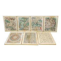 262 - COLECCIÓN DE 6 MAPAS FACSIMIL DE ABRAHAM CRESQUES