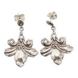156 - PENDIENTES FLOR DE PLATA