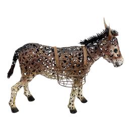 401 - FIGURA DE BURRO CON ALFORJAS DE FINALES DES. XX
