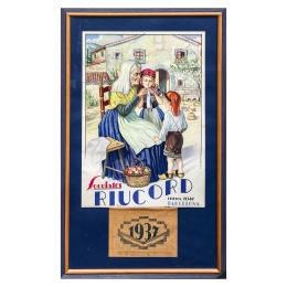261 - CARTEL DE CHOCOLATE RIUCORD DE 1937