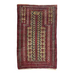 3 - ALFOMBRA DE ORACIÓN AFGANA DEL ÚLTIMO CUARTO DEL S.XX