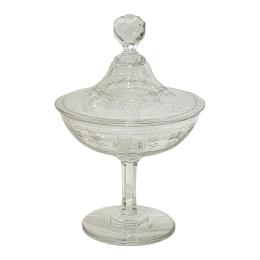 11 - BOMBONERA DE CRISTAL DE PRINCIPIOS SIGLO XX