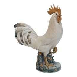 516 - GALLO DE PORCELANA DANESA DE MEDIADOS DE SIGLO XX