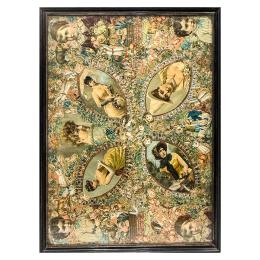 947 - COMPOSICIÓN DE CROMOS ANTIGUOS 