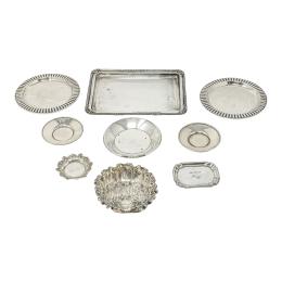 735 - CONJUNTO DE PLATITOS EN PLATA DEL ÚLTIMO CUARTO DEL S.XX