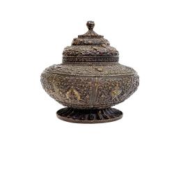 477 - TIBOR ORIENTAL EN BRONCE PATINADO