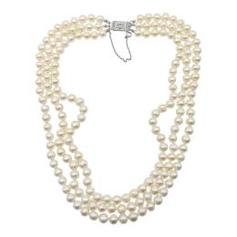 118 - COLLAR TRIPLE DE PERLAS