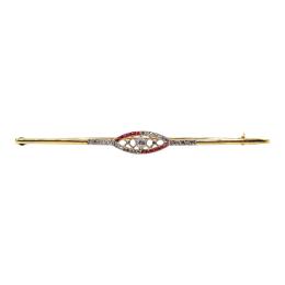 69 - BROCHE ALFILER CON DIAMANTES, AÑOS 30