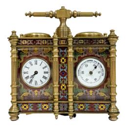 787 - RELOJ Y BARÓMETRO INGLÉS S.XX