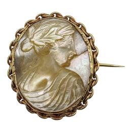 85 - BROCHE CAMAFEO DE MEDIADOS S.XX