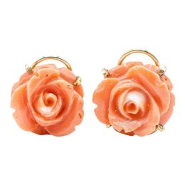 329 - PENDIENTES ROSAS DE CORAL