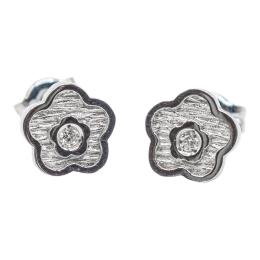 300 - PENDIENTES FLOR CON BRILLANTES