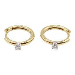 267 - PENDIENTES ARGOLLAS CON BRILLANTE