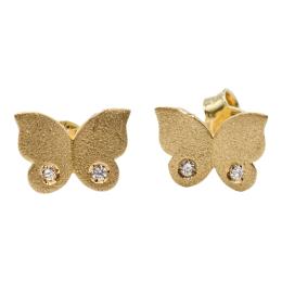 324 - PENDIENTES MARIPOSAS CON BRILLANTES