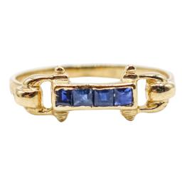 64 - ANILLO CON ZAFIROS
