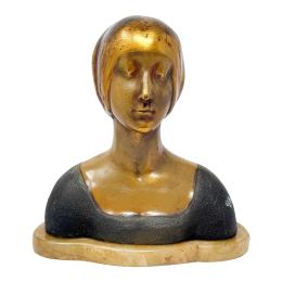 933 - BUSTO DE ESTUCO DEL PRIMER CUARTO DE SIGLO XX