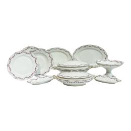 605 - VAJILLA DE PORCELANA FRANCESA DE LIMOGES DE MEDIADOS S. XX