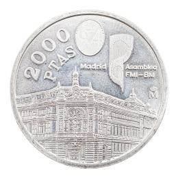478 - MONEDA DE 2.000 PTS DE PLATA