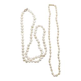 128 - COLLARES DE PERLAS CULTIVADAS
