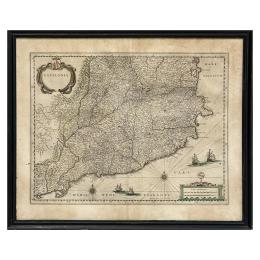 306 - MAPA DE CATALUNYA DEL SIGLO XVII