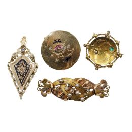 103 - COLECCIÓN DE BROCHES DE FLES. DEL S.XIX
