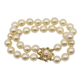 196 - PULSERA DE PERLAS DE MEDIADOS S.XX
