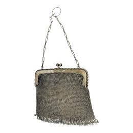 785 - BOLSO DE MALLA DE PLATA DEL PRIMER TERCIO DE S. XX