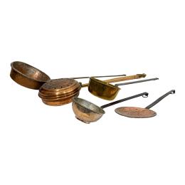 1080 - LOTE DE UTENSILIOS DE COCINA Y DEL HOGAR, S.XIX-XX