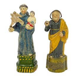 982 - DOS FIGURAS DE TERRACOTA DE FINALES DE SIGLO XIX