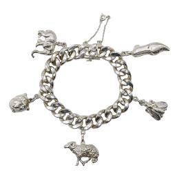 266 - PULSERA CON COLGANTES, AÑOS 60